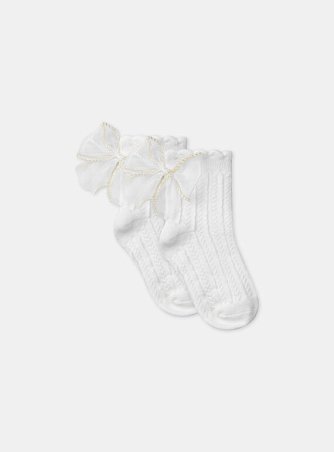 Παιδικές Κάλτσες για Κορίτσια Gold Bows