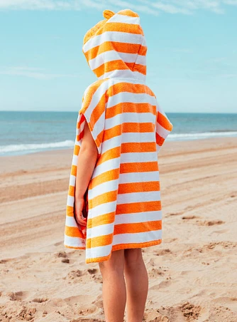 Παιδικό Πόντσο-Πετσέτα για Αγόρια Orange Tiger