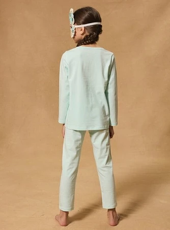 Σετ Παιδικές Πιτζάμες για Κορίτσια Turquoise Butterfly