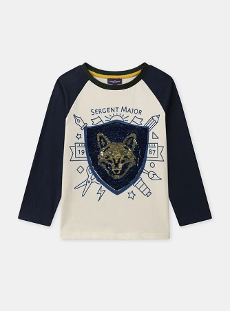 Παιδική Μπλούζα για Αγόρια Vanilla Lion/Wolf