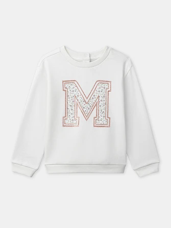 Παιδικό Φούτερ για Κορίτσια White Major