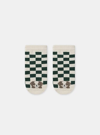 Βρεφικές Κάλτσες για Αγόρια Chequered Puppy