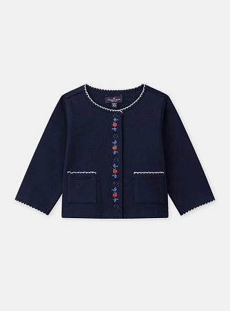 Βρεφική Ζακέτα για Κορίτσια Romantic Navy
