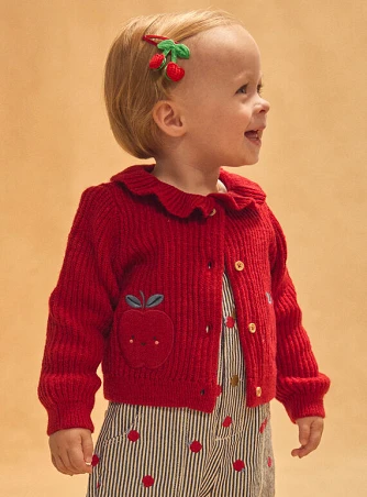 Βρεφική Ζακέτα για Κορίτσια Red Apples