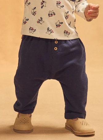 Βρεφικό Παντελόνι για Αγόρια Navy Karate