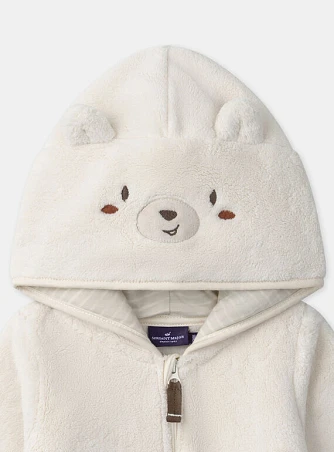 Βρεφική Ολόσωμη Πιτζάμα για Αγόρια Creme Bear