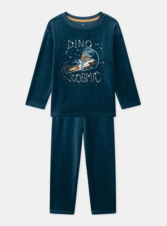 Σετ Παιδικές Πιτζάμες για Αγόρια Petrol Dinocosmic