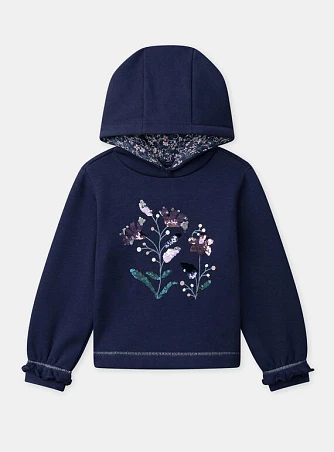 Παιδικό Φούτερ για Κορίτσια Navy Hint