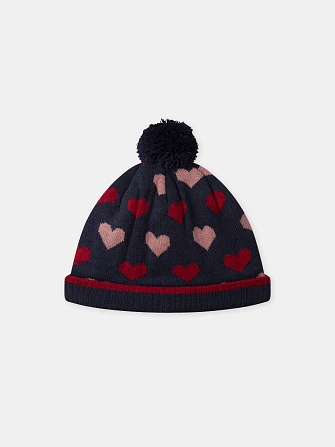 Παιδικός Σκούφος για Κορίτσια Navy Love