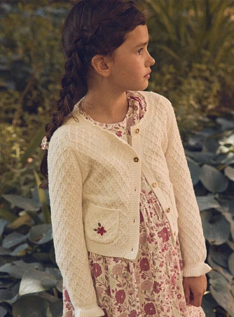 Παιδική Ζακέτα για Κορίτσια Cottage White