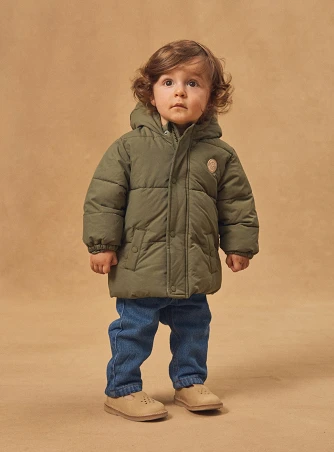 Βρεφικό Μπουφάν για Αγόρια Cozy Chaki
