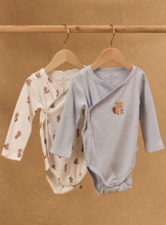 Σετ Βρεφικά Φορμάκια για Αγόρια Shy Squirrel 2 τμχ