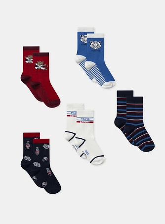 Σετ Παιδικές Κάλτσες για Αγόρια Paris Tokyo 5 τμχ