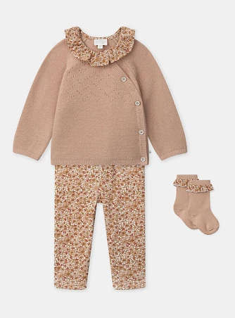 Βρεφικό Σετ για Κορίτσια Pink Flowers