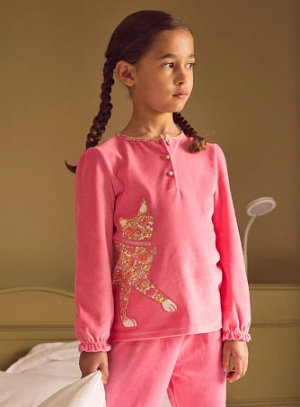 Σετ Παιδικές Πιτζάμες για Κορίτσια Fancy Kitten