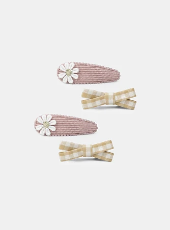 Σετ Παιδικά Κοκαλάκια Μαλλιών για Κορίτσια Cottage Core 4 τμχ