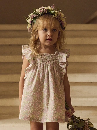 Βρεφικό Φόρεμα για Κορίτσια Floral Sangallo