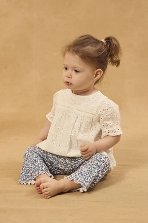 Βρεφική Μπλούζα για Κορίτσια Βroderie Αnglaise