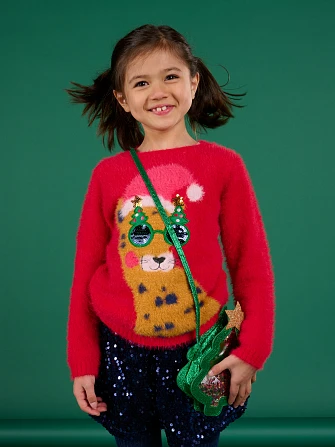 Παιδικό Πουλόβερ για Κορίτσια Festive Tiger