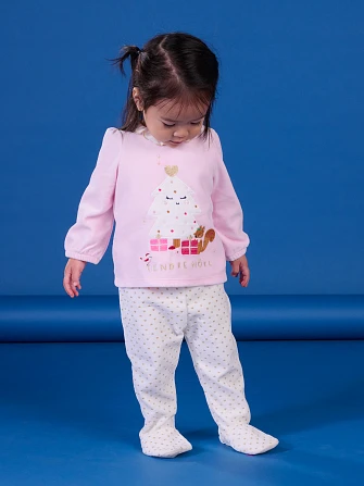 Σετ Βρεφικές Πιτζάμες για Κορίτσια Tendre Noel