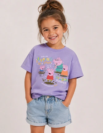 Παιδική Μπλούζα για Κορίτσια Peppa Pig Muddy Puddles