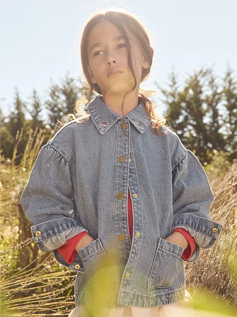 Παιδικό Μπουφάν για Κορίτσια Denim Monogram