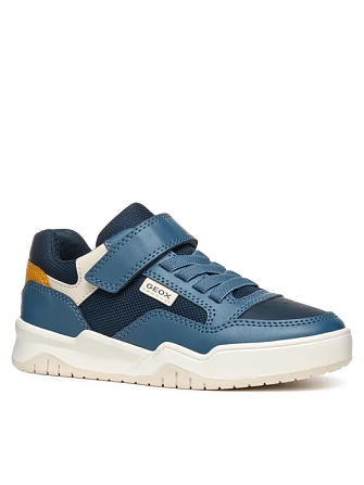 Παιδικά Παπούτσια Geox Perth για Αγόρια Blue/Yellow (Μεγέθη 28-36)