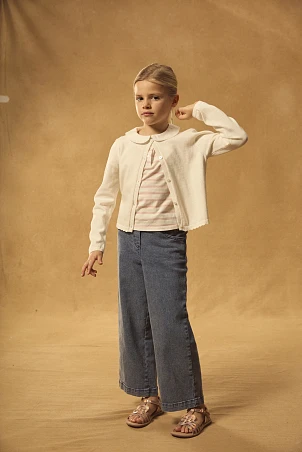 Παιδική Ζακέτα για Κορίτσια Classic White