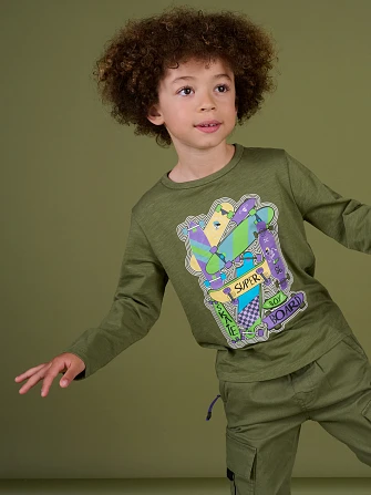 ΠΑΙΔΙΚΗ ΧΑΚΙ ΜΑΚΡΥΜΑΝΙΚΗ ΜΑΚΟ ΜΠΛΟΥΖΑ ΓΙΑ ΑΓΟΡΙΑ