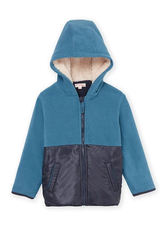 Παιδική Μακρυμάνικη Ζακέτα για Αγόρια Fleece Blue