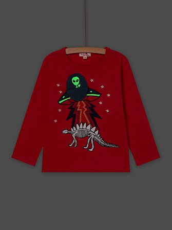 ΠΑΙΔΙΚΗ KOKKINH ΜΑΚΡΥΜΑΝΙΚΗ ΜΑΚΟ ΜΠΛΟΥΖΑ ΓΙΑ ΑΓΟΡΙΑ