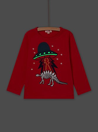 ΠΑΙΔΙΚΗ KOKKINH ΜΑΚΡΥΜΑΝΙΚΗ ΜΑΚΟ ΜΠΛΟΥΖΑ ΓΙΑ ΑΓΟΡΙΑ