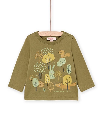 Βρεφική Μπλούζα για Αγόρια Green Forrest