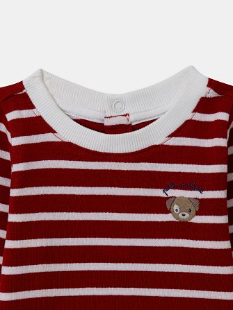Βρεφικό Φορμάκι για Αγόρια Puppy Stripes