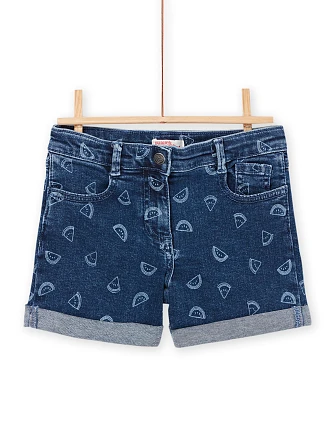 Παιδικό Σορτς για Κορίτσια Denim Watermelon