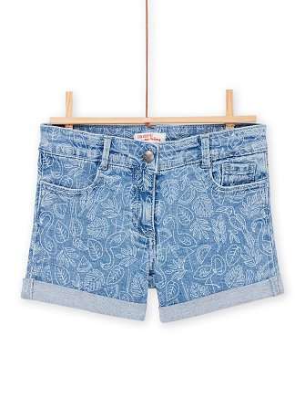 Παιδικό Σορτς για Κορίτσια Denim Flamingo