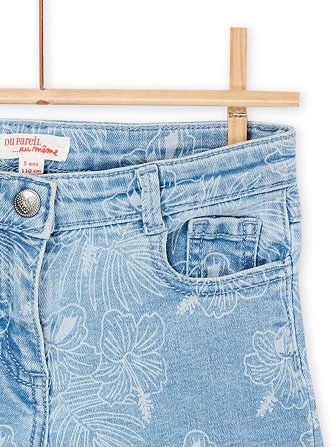 Παιδικό Σορτς για Κορίτσια Denim Exotic