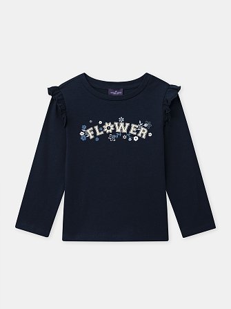Παιδική Μπλούζα για Κορίτσια Navy Flower