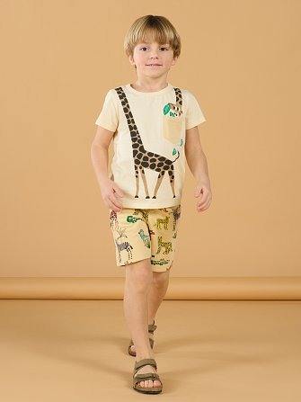 Παιδική Βερμούδα για Αγόρια Creme Animals
