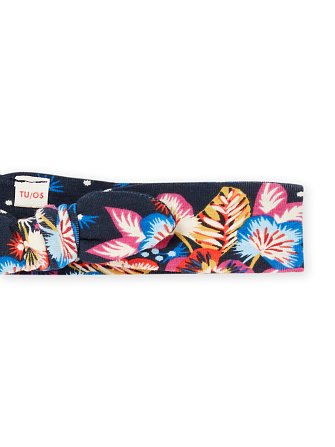 Βρεφική Κορδέλα για Κορίτσια Black Floral