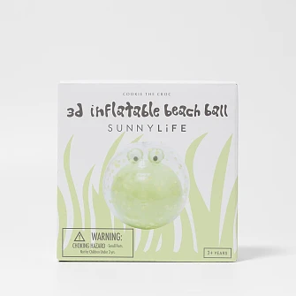 SUNNYLIFE Φουσκωτή Μπάλα Θαλάσσης Cookie the Croc 3D