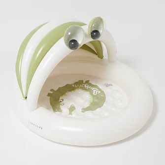 SUNNYLIFE Παιδική Φουσκωτή Πισίνα Cookie the Croc Khaki