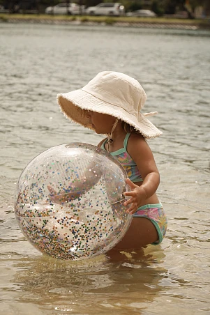 SUNNYLIFE Φουσκωτή Μπάλα Θαλάσσης  3D Cotton Candy Glitter