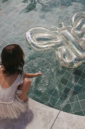 SUNNYLIFE Παιδικό Στρώμα Θαλάσσης Lie-on Butterfly Cotton Candy Glitter