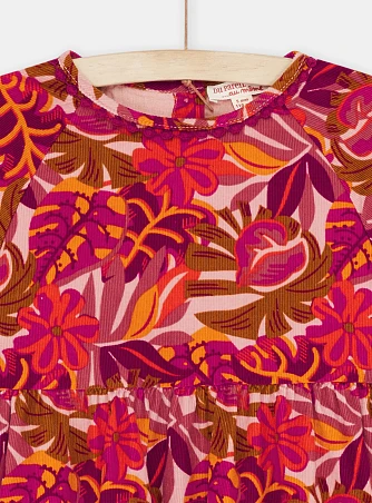 Παιδικό Μακρυμάνικο Φόρεμα για Κορίτσια Floral