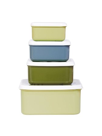 A LITTLE LOVELY COMPANY: ΣΕΤ 4 ΔΟΧΕΙΑ ΦΑΓΗΤΟΥ LUNCH & SNACK BOX DINOSAURS ΓΙΑ ΑΓΟΡΙΑ