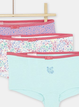 Σετ Παιδικά Εσώρουχα για Κορίτσια Πολύχρωμα Τίγρης 3 τμχ