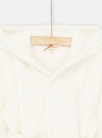 Παιδική Ρόμπα για Κορίτσια White Kitty