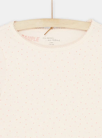 Παιδικό Φανελάκι για Κορίτσια Μπεζ 1 τμχ