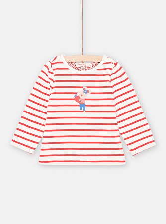 Βρεφική Μακρυμάνικη Μπλούζα για Κορίτσια Διπλής Όψης Red Hearts